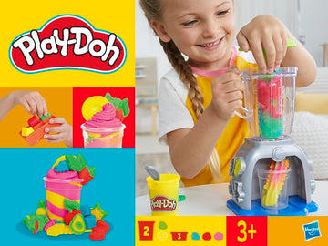 Play-Doh Swirlin' Smoothies Toy Blender Playset, Play Kitchen Appliances, Kids Arts And Crafts Toys For 3 Year Old Girls And Boy