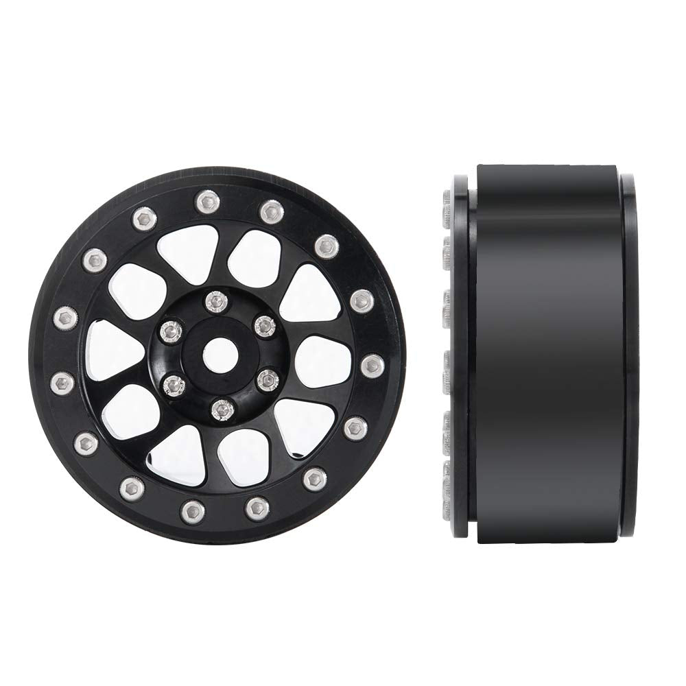Benedict Harry 4PCS Metal 1.9'' Heavy Duty Beadlock Wheel Rims for 1/10 RC Crawler Axial Scx10 II D90 TRX-4 Tamiya CC01 D110 SCX
