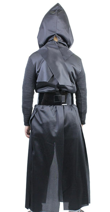 Boys Ben Solo Cosplay Kylo Ren Costume for Kids Jedi Robe with Mask Halloween Outfits (Black 8-10Y)