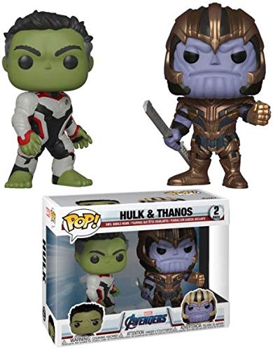 Pop! Hulk & Thanos Vinyl Bobble-Heads 2 Pack - Avengers Endgame