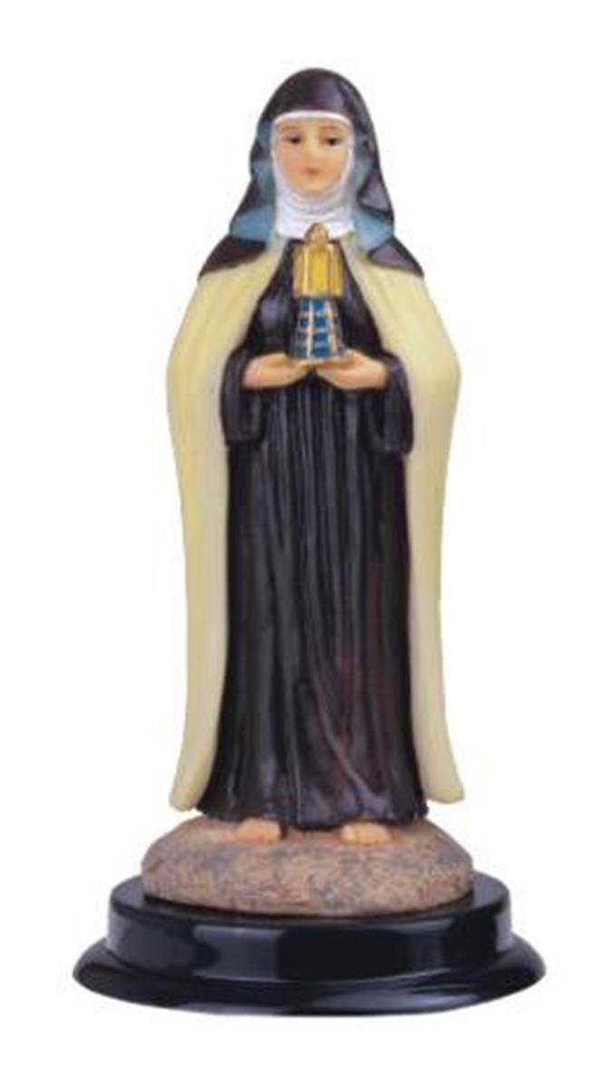 Stealstreet Saint Clare Holy Figurine Religious Statue Decor, 5''
