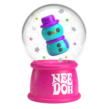 Schylling NeeDoh Squishmas Squish N' Snow Globes - Christmas Squeeze Toy - Assorted Colors - Ages 3 to mature-themed (Pack of 1)