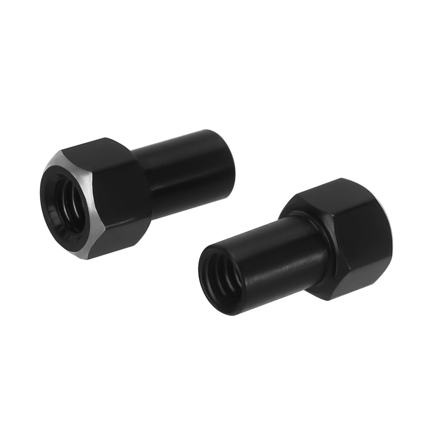 INJORA Thickness 9mm(+5mm) Black Brass Wheel Hex with Nuts for TRX4M 1/18 RC Crawler Upgrade, 11g/Total