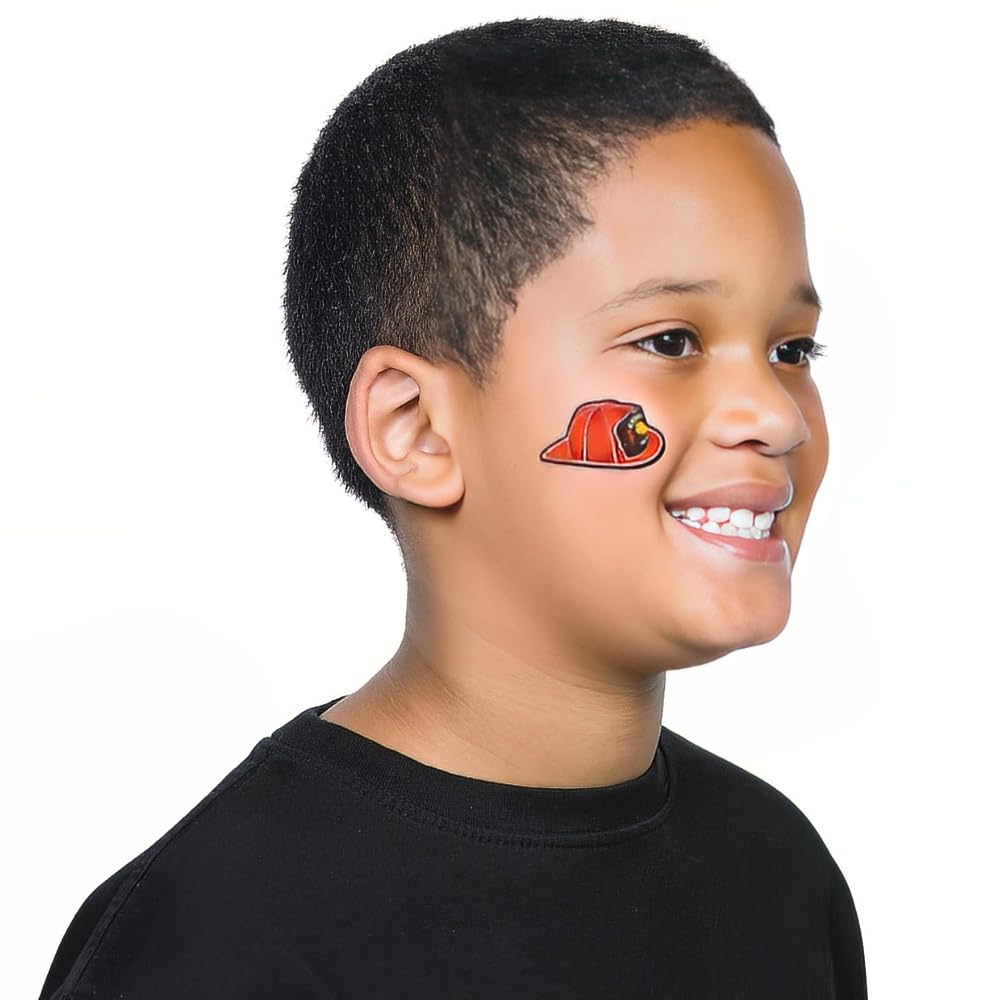 Fun Express - Firefighter Tattoos (72pc) for Birthday - Apparel Accessories - Temporary Tattoos - Regular Tattoos - Birthday - 7