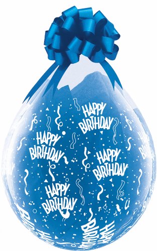 18 Stuffing Balloons Birthday-A-Round Clear (25 Count)
