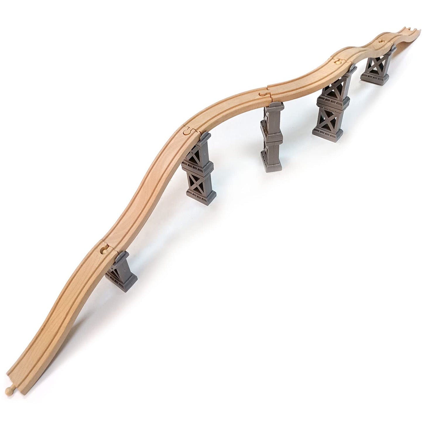Wooden Train Bridges, Viaduct Bridge, Wooden Train Track Accessories, Wooden Train Track, Train Tracks Compatible With All Major