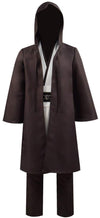 Rongxu Kids Tunic Costume Hooded Robe Outfits Full Set Halloween Cosplay Costume (Small, White Full Set)