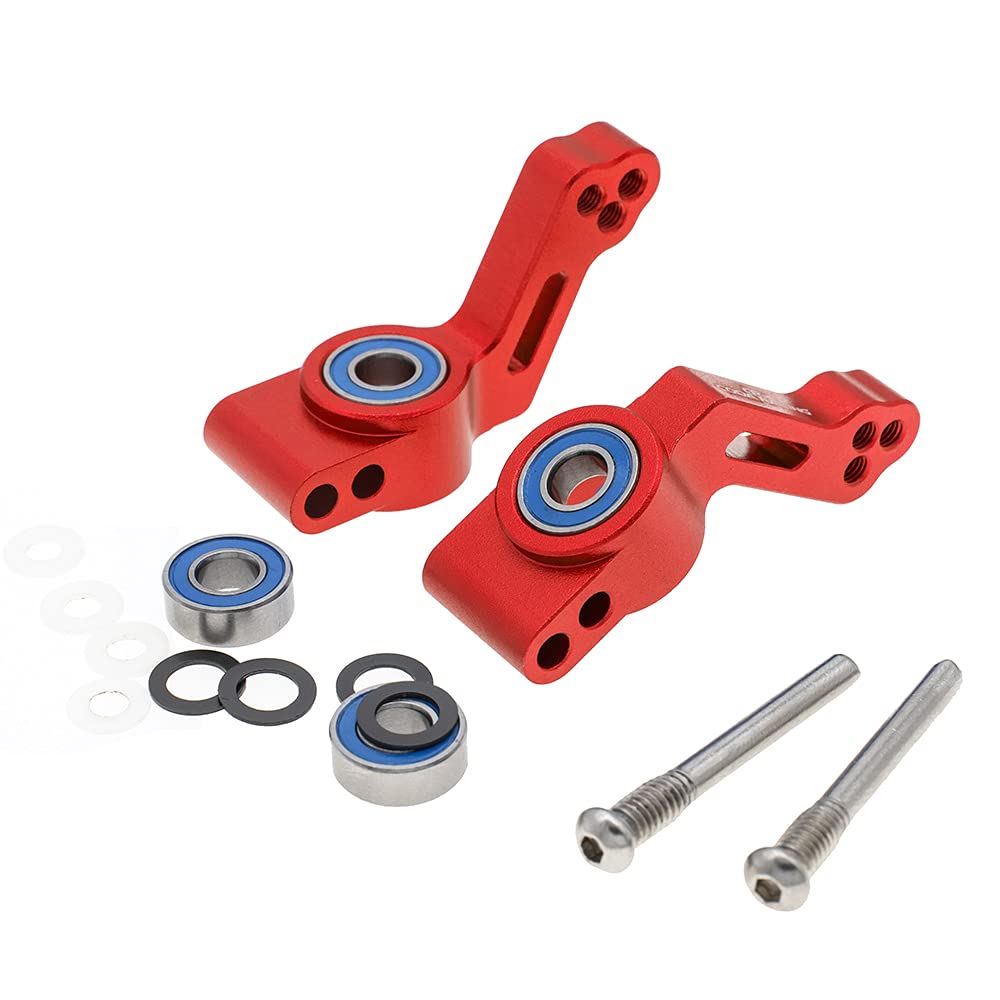 CODA RACING RC Alloy Caster Block&Steering Blocks&Rear Stub Axle Carriers for Traxxas 1/10 2WD Slash, Stampede, Rustler, Nitro S