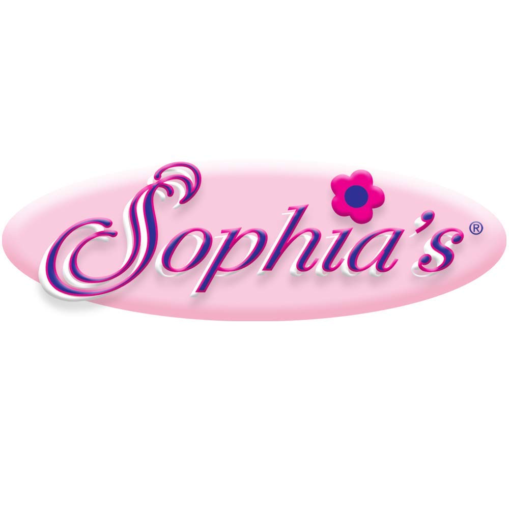 Sophia'S Unicorn Slippers With Rainbow Hair And Gold Horn For 18 Inch Dolls, White