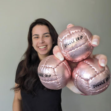 Zeekio Galaxy Special Edition Juggle Erin Juggling Balls - enhanced 12 Panel- Leather Juggling Balls - Set of 3