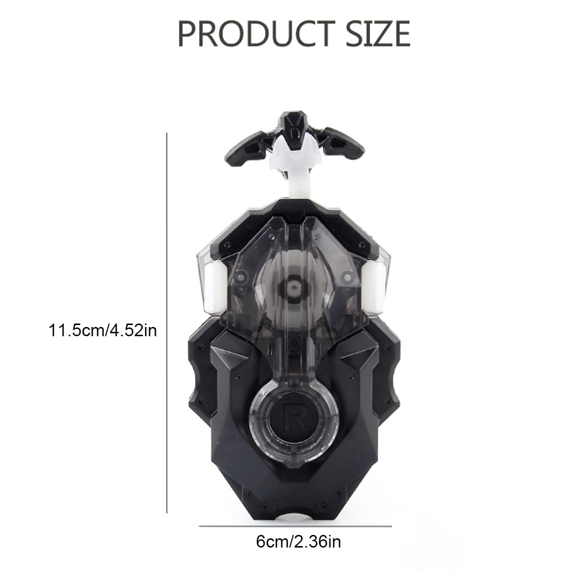 Launcher And Grip, Battling Tops Burst B-184 Custom Bey Launcher Lr Left Right Spin Db Layer System (Black Set)
