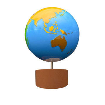 Montessori Globe - World Parts Science And Cultural Geography Materials Continental Globe And Sandpaper Globe Early Education Teaching Aids Toys