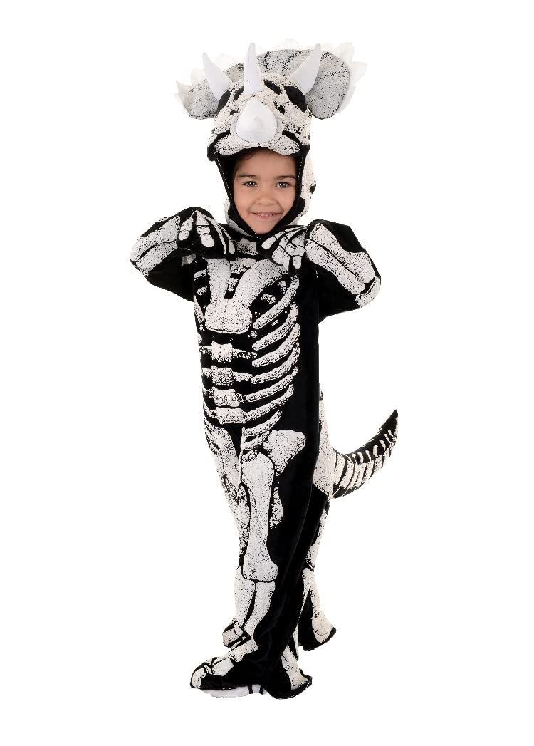 Dinosaur Triceratops Skeleton Child Costume, X-Large