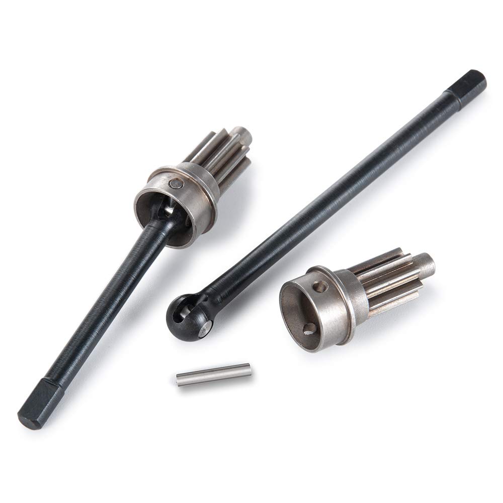 Que-T Front CVD Axle Shaft Set Portal Drive Input Gear for 1/10 RC TRX-4