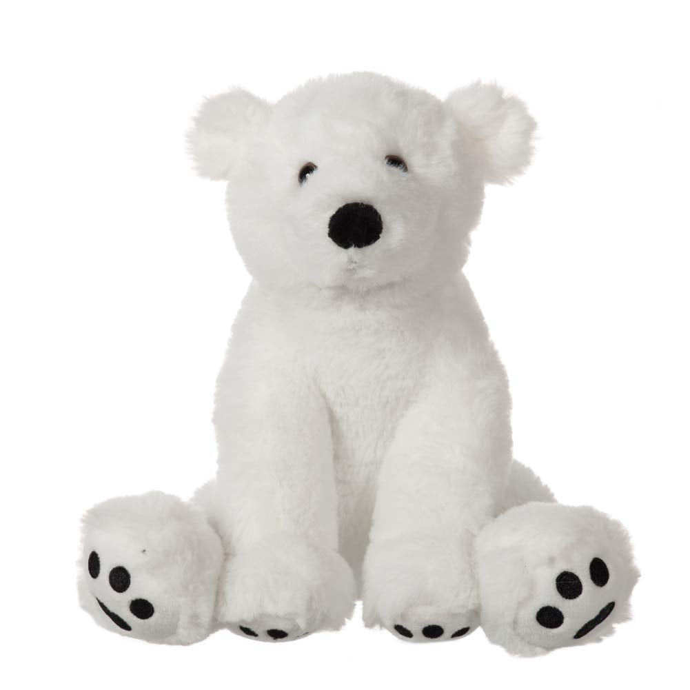Apricot Lamb Plush White Polar Bear Stuffed Animal - Soft Cuddly Toy, 8 Inches, Perfect for Kids