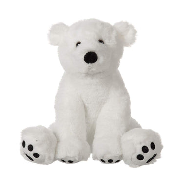 Apricot Lamb Plush White Polar Bear Stuffed Animal - Soft Cuddly Toy, 8 Inches, Perfect for Kids