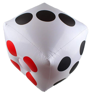 13'' Jumbo Inflatable Dice, 2pack Outdoor Fun Giant Inflatable Dice Set and 12mm 10pcs Dice for Indoor and Outdoor Broad Game, L