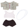 Niannyyhouse Suit Jacket White Vest Necklace Pants 7.8''(20Cm) Plush Humanoid Stuffed Doll Clothes