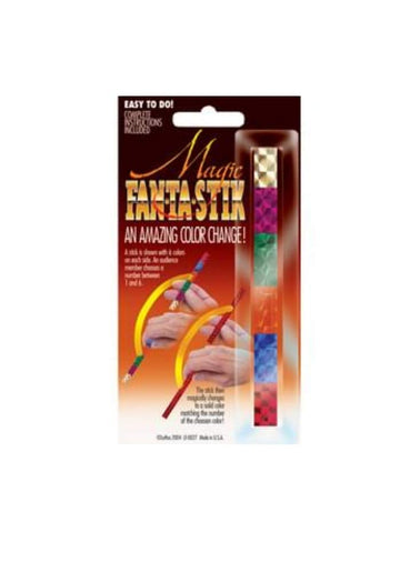 Loftus Color Changing Fan-Ta-Stik 4.5In Close-Up Magic Trick, Assorted Colors