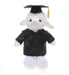 Plushland Plush Stuffed Animal Toys 12 Inches Present Gifts for Graduation Day Personalized Text Name or Your School Logo on Gown Best for Any Grad School Kids (Graduation Sheep Black Gown)