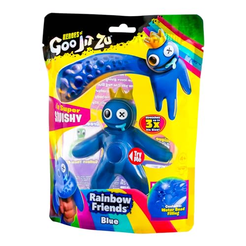 Heroes Of Goo Jit Zu Rainbow Friends, Blue | The Multiplayer, Kid-Friendly Horror Story Experience | Super Stretchy Goo Filled Toy Figure | Stretches Up To 3X Its Size
