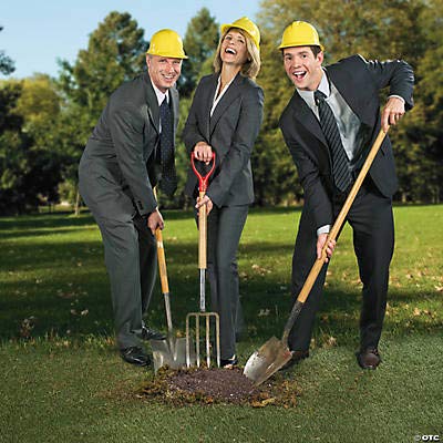 Fun Express Yellow Construction Hats for Kids - Party and Costume Accessories - VBS Vacation Bible School Supplies/Decor - Set o