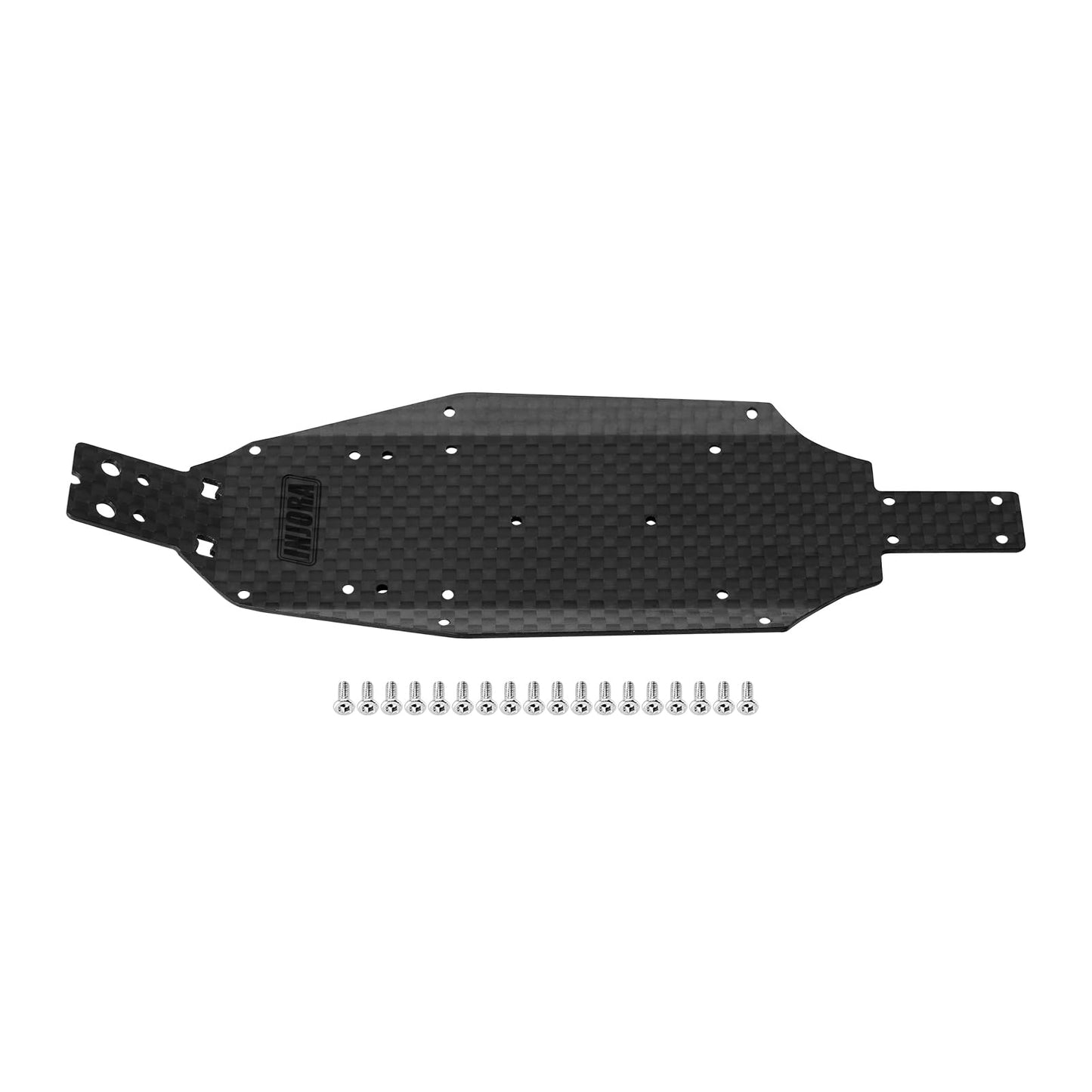 INJORA Carbon Fiber Chassis for 1/24 Buggy Losi Micro-B Upgrade, 8g
