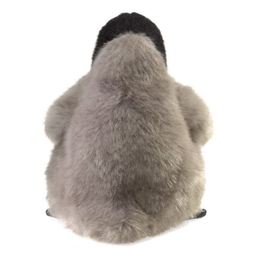 Folkmanis Baby Emperor Penguin Hand Puppet, Gray, Black, White, 8'