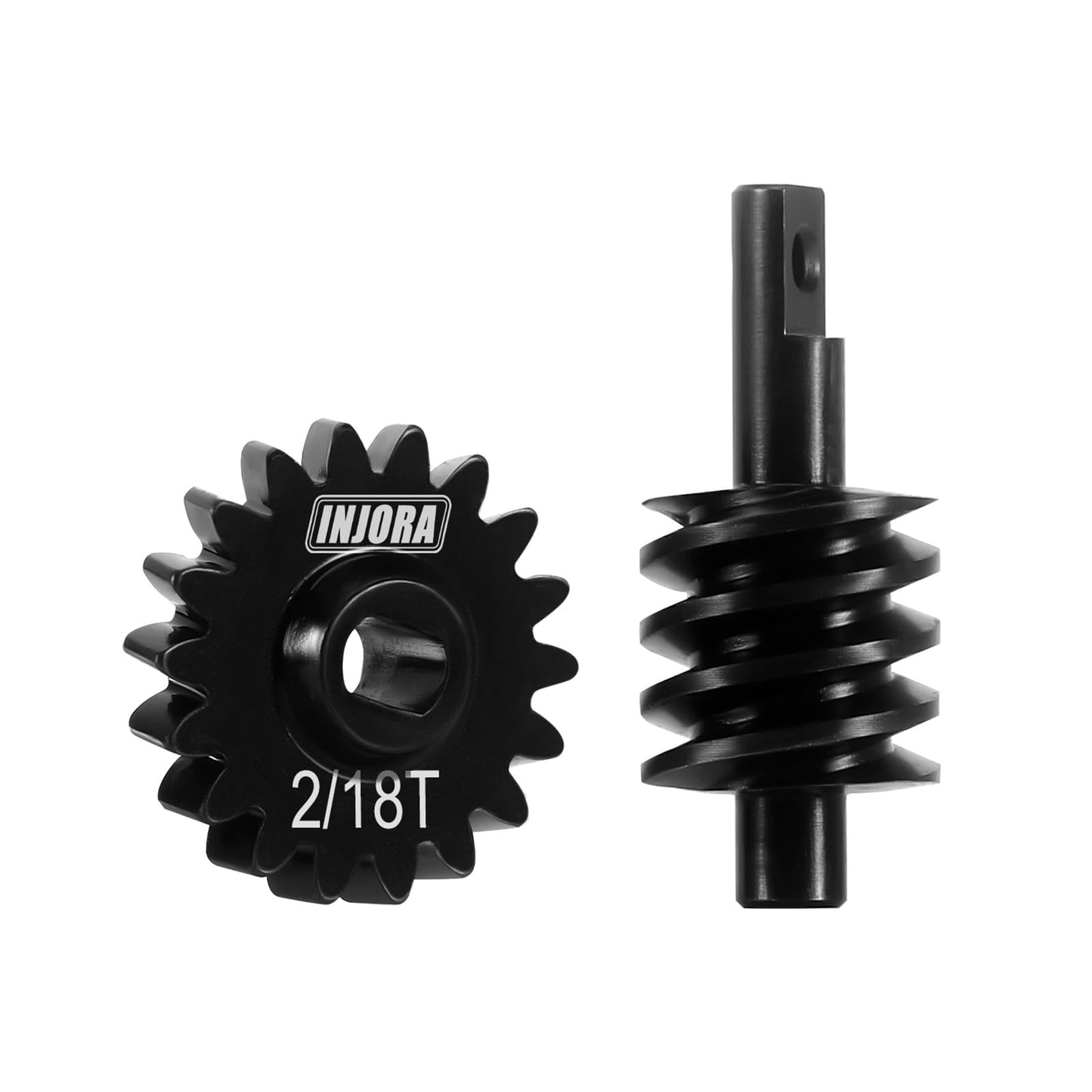INJORA 18T Underdrive Worm Differential Axle Steel Gears for Axial SCX24 AX24 C10 JLU Gladiator Bronco Deadbolt 1/24 RC Crawler