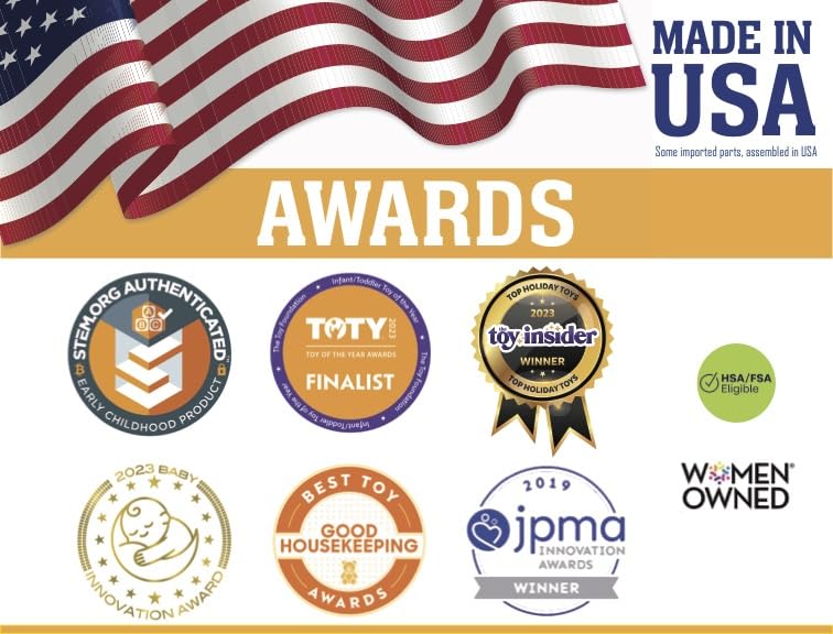 Crawligator Tummy Time Moblity Toy For Infants 4-12 Months (Sage)