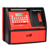 Talking Atm Savings Bank, Digital Piggy Bank, Atm Money Coins Machine For Kids Birthday Gift (Red/Black)