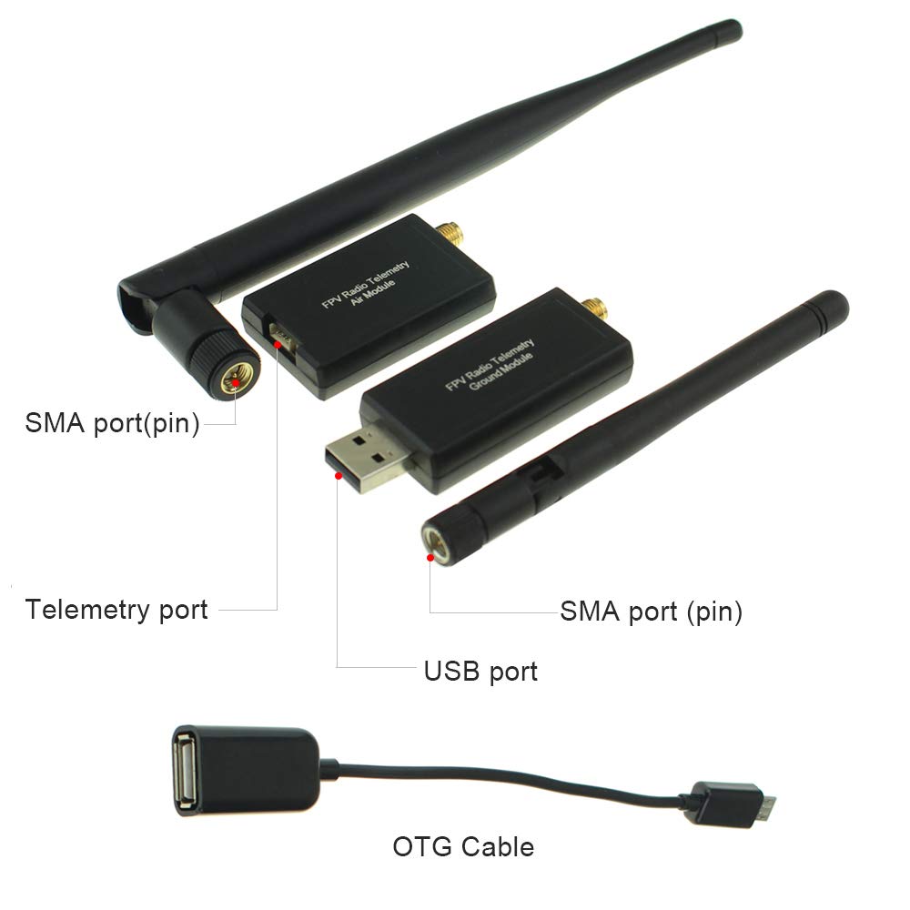 3DR 500MW Radio Telemetry Kit 915Mhz 915 Kit Air and Groud Data Transmit Module for APM2.6 APM2.8 PX4 Pixhawk