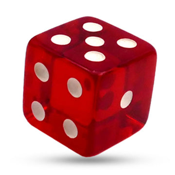 Magic Makers Magic Dice Red Crystal Acrylic