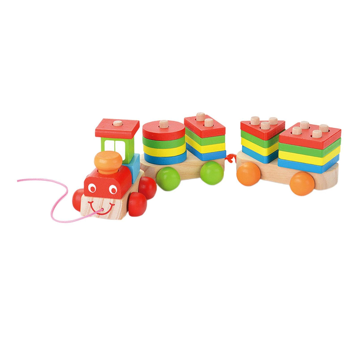 Trendivibe Wooden Sorting Stacking Montessori Toys Matching Puzzle Stacker For Kids Boy| Baby Learning Toy | Infant Activity Toy