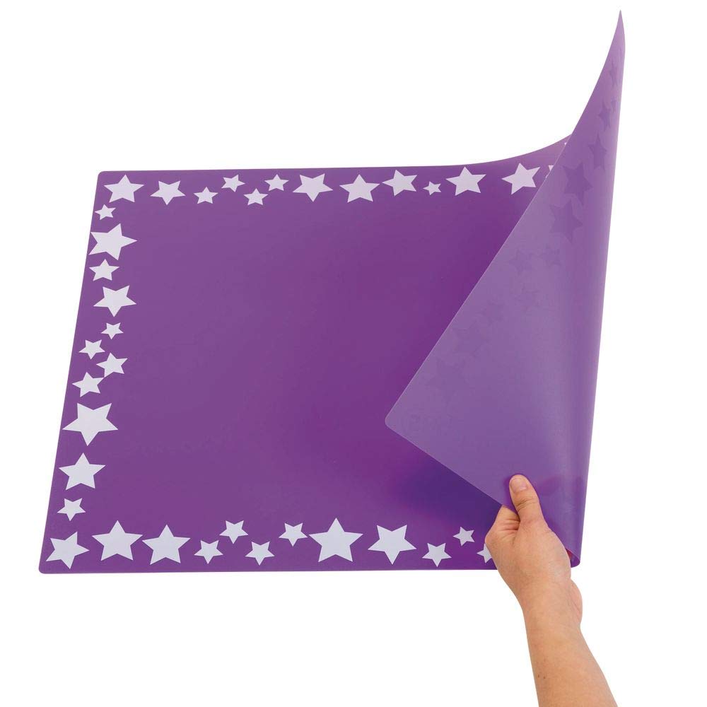 Colorations Flexible, Plastic Mats, Set Of 6, Reusable, Sturdy, Durable, Washable, Multi-Use, Art, Crafts, Painting, Coloring, Kids Activity, Kids Mats, Art Supplies, Classroom, Home, (Model: Tidy)