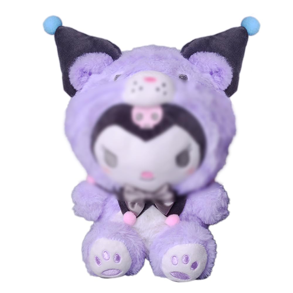 Veakeqe 9 Inch Plush Toys, Cartoon Plush Dolls Soft Stuffed Animals, Cute Anime Plush Figure Toy, Girl Christmas Birthday Gift For Kids Children Fans (Purple)