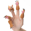 Roniavl Animal Squirrel Finger Puppet Funny Toys, Puppet Show Theater Props, Sridiculous Weird Gag Gift Soft Odourless