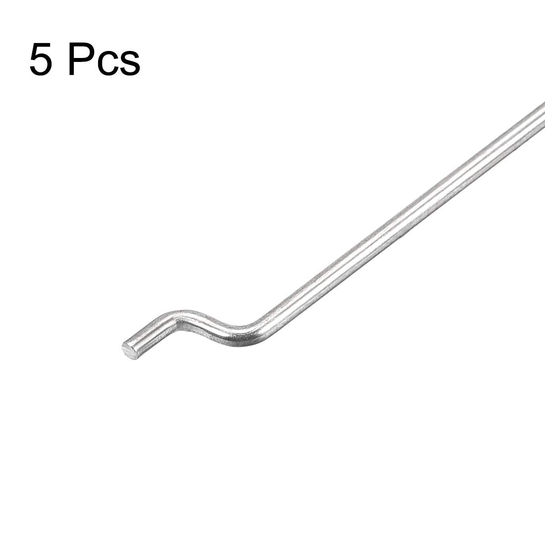 Uxcell 1.5Mm X 325Mm (12.7 Inch) Steel Z Pull/Push Rods Parts For Rc Airplane Plane Boat Replacement (Pack Of 5)