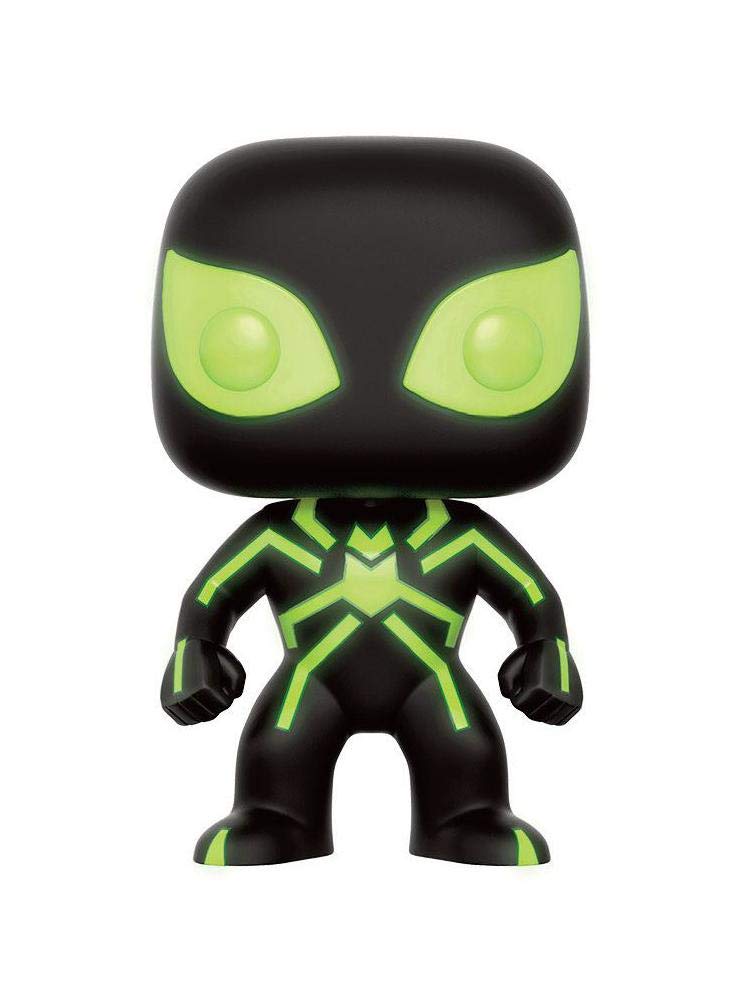 Funko Pop! Marvel #195 Spider-Man Stealth Suit Glow in The Dark - Hot Topic Exclusive, Multicolor, Vinyl