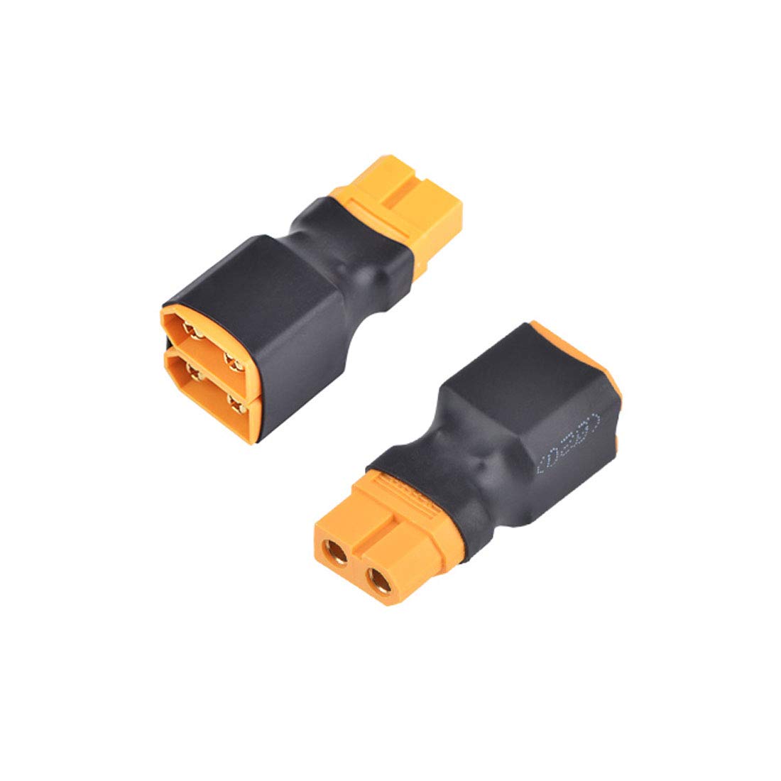 2Pcs No Wires Connector XT60 XT-60 Parallel Connector 1 Female to 2 Male for RC LiPo NiHM Battery ESC