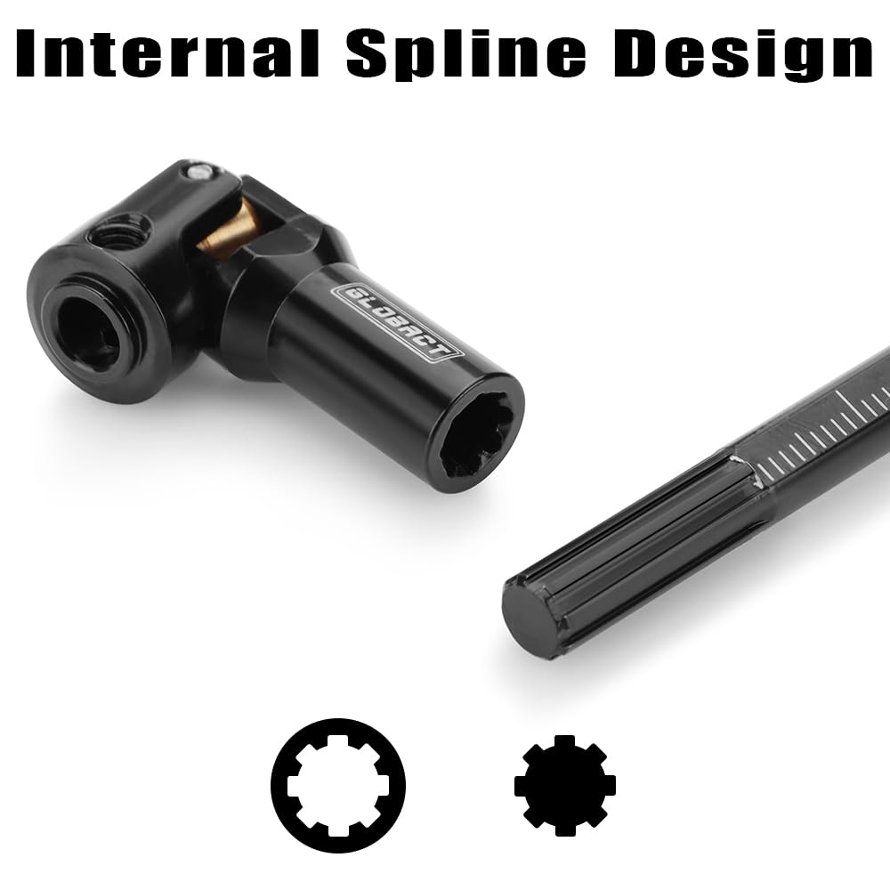 EPINON Cut to Length Driveshafts 68-229mm Stainless Steel Heavy-Duty Drive Shafts for Traxxas TRX4 TRX6 Axial SCX10 Capra UTB10