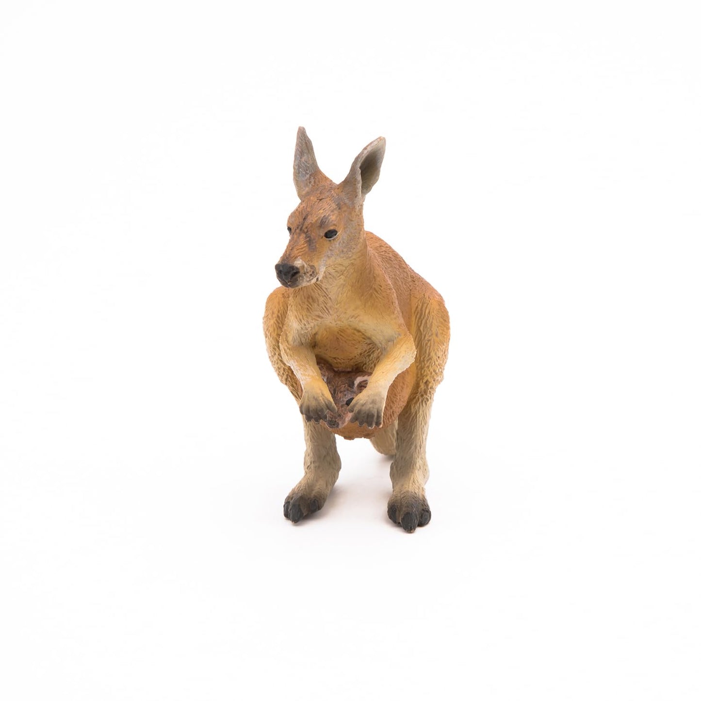 Papo -Hand-Painted - Figurine -Wild Animal Kingdom - Kangaroo With Joey -50188 -Collectible - For Children - Suitable For Boys And Girls- From 3 Years Old