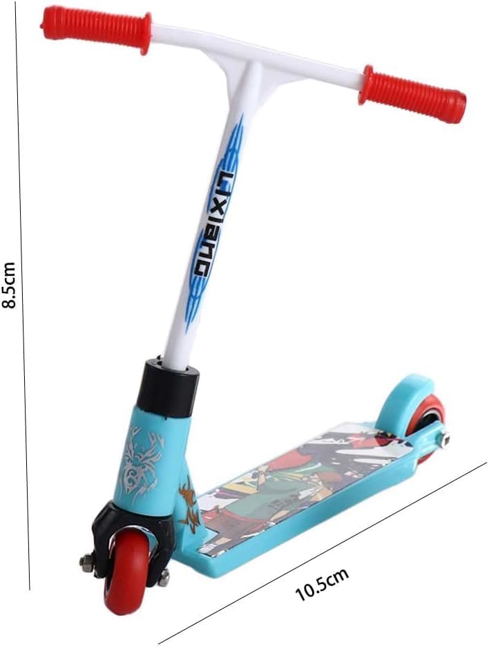 2Pcs Finger Scooter Mini Two Wheel Toys,Mini Scooters Finger Board Accessories,Tiny Trick Scooter For Party Favors,Finger Traini