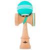 Kendama Usa - Kaizen Triple Stripe Kendamas - For Players Of All Levels, Carrying Bag Included (Turquoise & White)