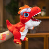 Cuteoy Plush Red T-Rex Hand Puppet Stuffed Animal Toy Open Movable Mouth Creative Role Play Storytelling Dinosaur Plushies Gifts For Kids Toddlers Birthday Christmas