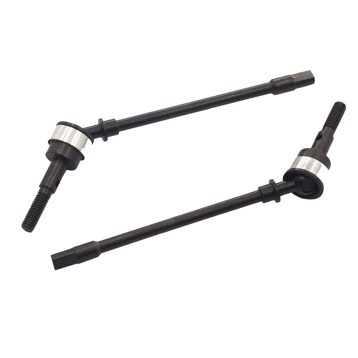 2PCS Vgoohobby Stainless Steel CVD Drive Shaft Dogbone Hop-Up Parts Compatible with Axial SCX10 1/10 RC Climbing Car Crawlers Bu