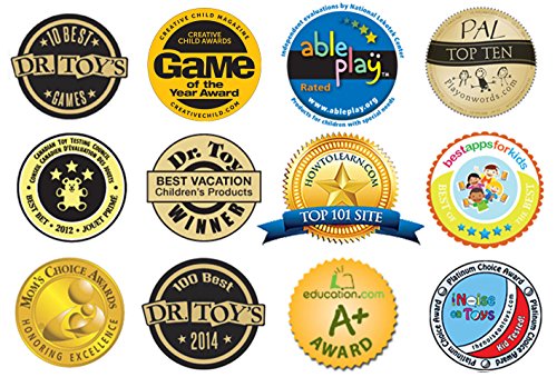 uKloo Reading Games for Kids Ages 4-8 Early Treasure Hunt Reading Game Scavenger Activity for New Readers Picture Clue Flash Car