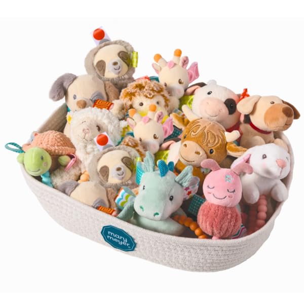 Taggies Teether Baby Rattle Soft Toy 5-Inches Sherbet Lamb 1.0Count