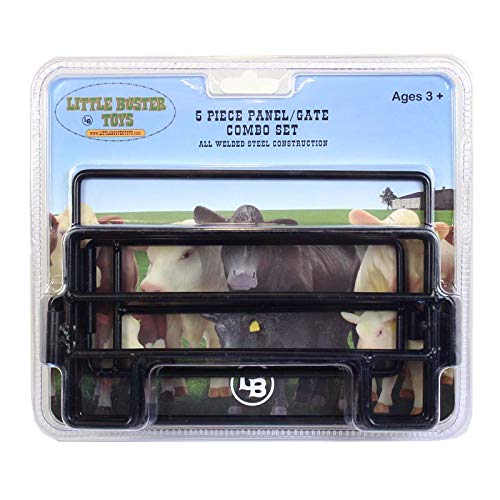 Little Buster Toys 5 Piece Gate Set - Metal, One Size, Black