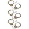 The Dreidel Company Steel Metal Play Handcuffs Pretend Police Hero Cops Halloween Dress Up, Birthday Party Gatherings, Party Favors, 10.5' Inch (3-Pack)